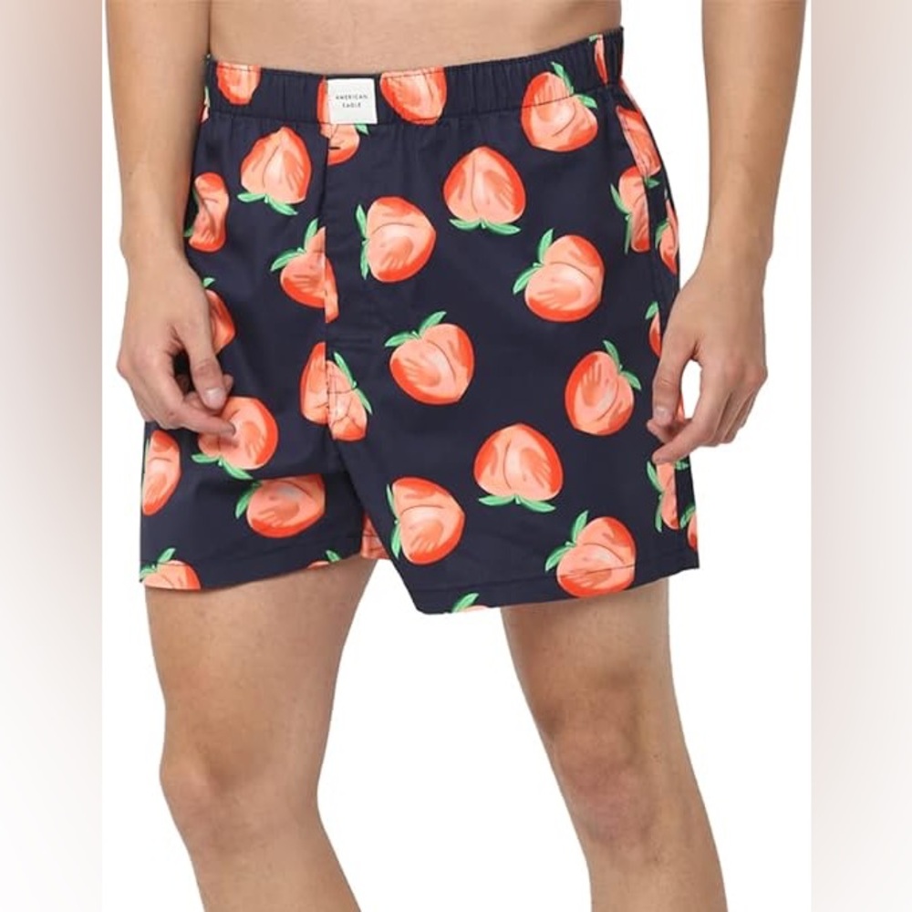 Men's American Eagle Peach Print Shorts, Size Large 36-38